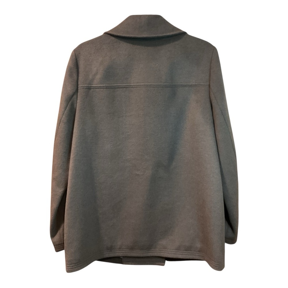 J. Jill Brown Double-Breasted Wool Blend Pea Coat Size M - Picture 5 of 6